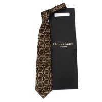 Эксклюзивный итальянский темный галстук Christian Lacroix 820151