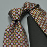 Изящный темный галстук с геометрическим цветным принтом Christian Lacroix 837023