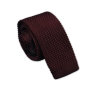 Бордовый вязанный галстук 843047