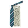 Стильный галстук с бирюзовыми полосками Roberto Cavalli 824812