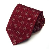 Вишневый стильный галстук в разнообразный кружок Celine 822945