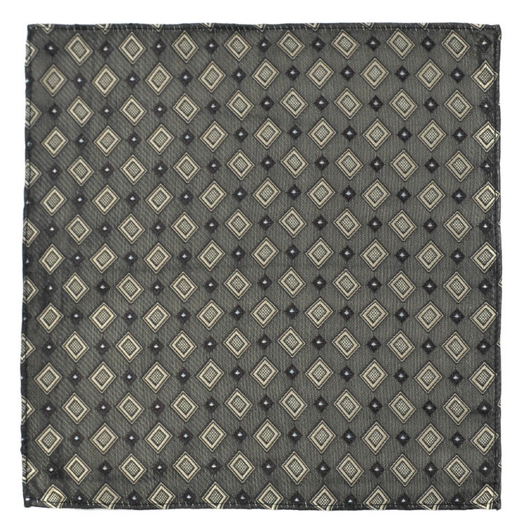 Карманный платок для мужчины с квадратиками разных размеров 833565