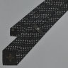 Шелковый галстук с лого под костюм Celine 835229