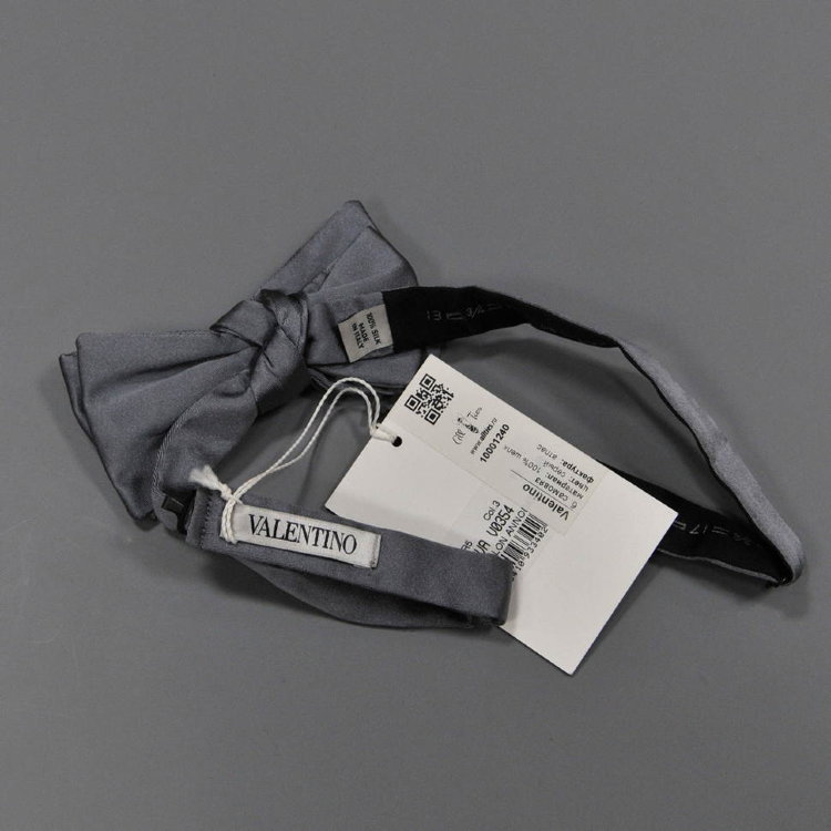 Бабочка самовяз в серых тонах Valentino 842513