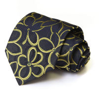 Черный галстук с красивыми цветочками Moschino 34317