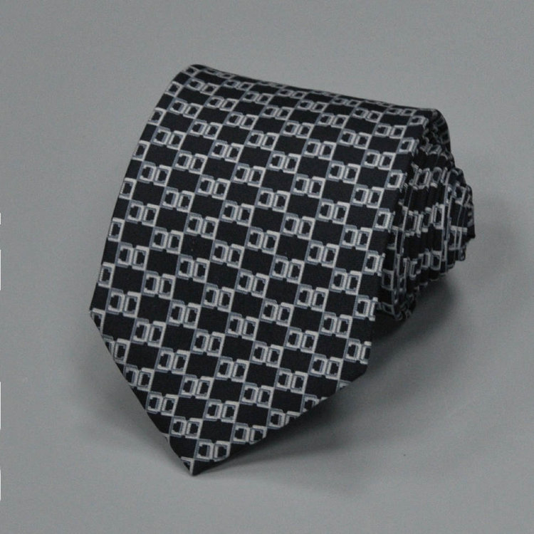 Мужской повседневный галстук в черно-серых тонах Celine 835236