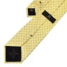 Печатный ярко-желтый галстук с контрастными логотипами Celine 825787