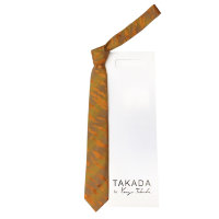 Бронзового оттенка  шелковый галстук  с оранжевыми вкраплениями Kenzo Takada 826333
