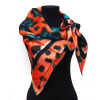 Контрастный головной платок леопардовой расцветки Kenzo Homme 817998