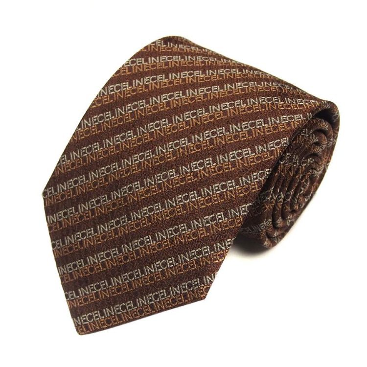 Оригинальный галстук с надписью бренда Celine 820350