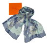 Оригинальный шарф в сине-голубых тонах Club Seta 840848
