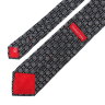 Черно-серый галстук Christian Lacroix с этническим рисунком 810185