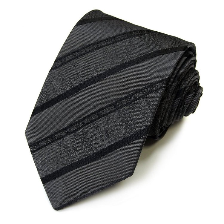 Стильный шелковый галстук стального цвета Roberto Cavalli 824507