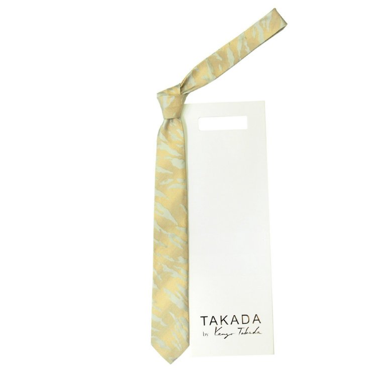 Светлый нарядный жаккардовый галстук Kenzo Takada 826344