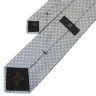 Шелковый жаккардовый галстук в мелкий рисунок и белые логотипы Celine 825803