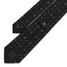 Шелковый галстук черного цвета с лого Celine 835263