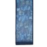 Синий шарф с леопардовым рисунком 40137