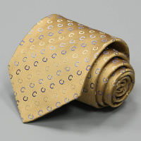 Оригинальный бежевый галстук с лого Celine 70599