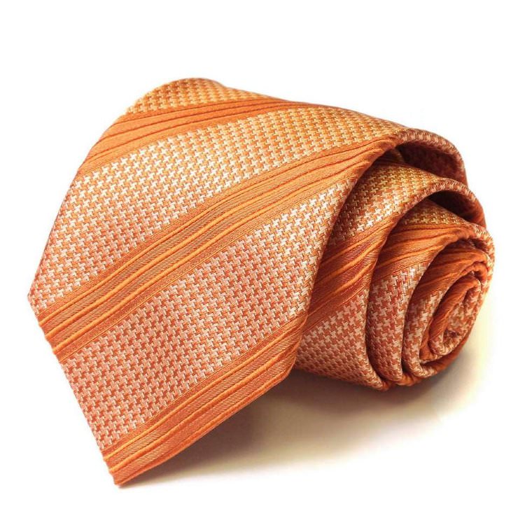 Оранжевый галстук в полоску Moschino 36245
