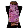 Сиренево-коричневый шарф-палантин утепленный Ungaro 73287