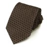 Темный жаккардовый галстук с дизайнерскими логотипами Celine 823274