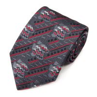 Серый галстук с красным дизайном Christian Lacroix 820161