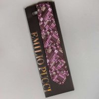 Шелковый галстук с оригинальным рисунком Emilio Pucci 101849