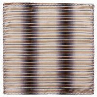 Карманный платок в коричнево-серых тонах с полосками 820133