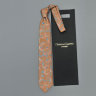 Шелковый нежно-коричневый галстук Christian Lacroix 836406