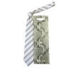 Светлый шелковый галстук  в полоску Roberto Cavalli 824587
