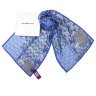 Стильный синий шарф для лета Mila Schon 821795