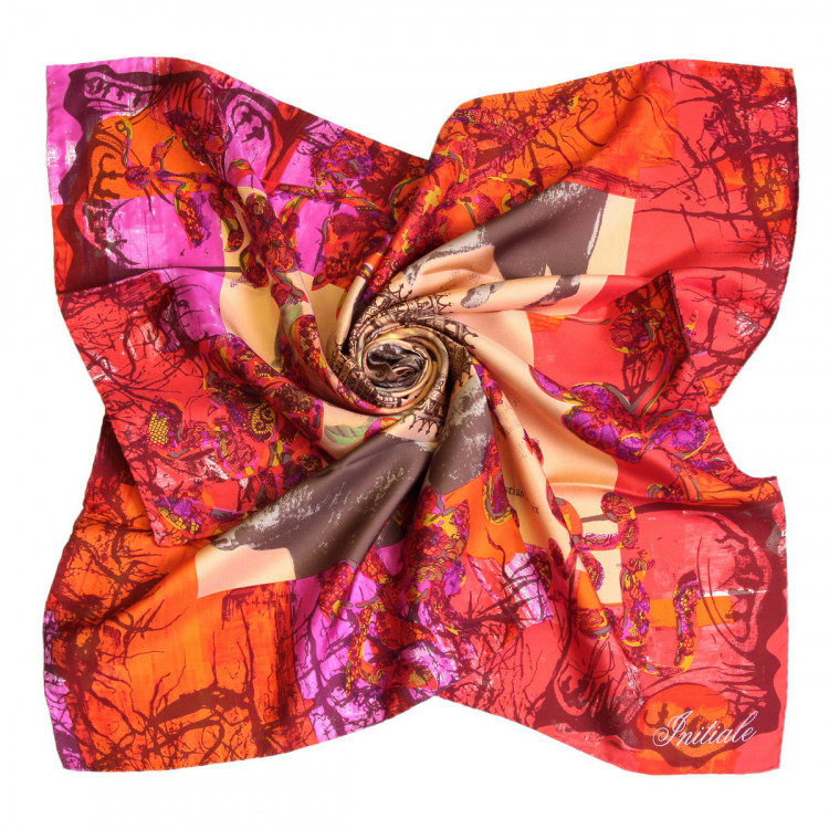 Яркий платок в красных тонах Christian Lacroix 56501