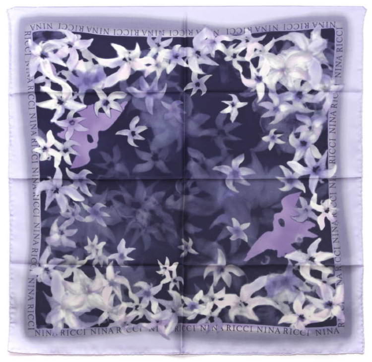 Изысканный шейный платок "Цветы" Nina Ricci 2455