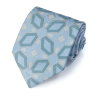 Голубой галстук с оригинальными цветами Emilio Pucci 841581