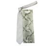 Однотонный светло-серый галстук с узором из логотипов Roberto Cavalli 824602