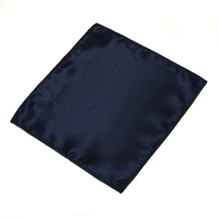 Синий однотонный карманный платок  826462