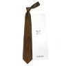 Коричневый печатный галстук с темными разводами Celine 823336