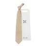 Бежевый мужской галстук с жаккардовым интересным рисунком Celine 820413