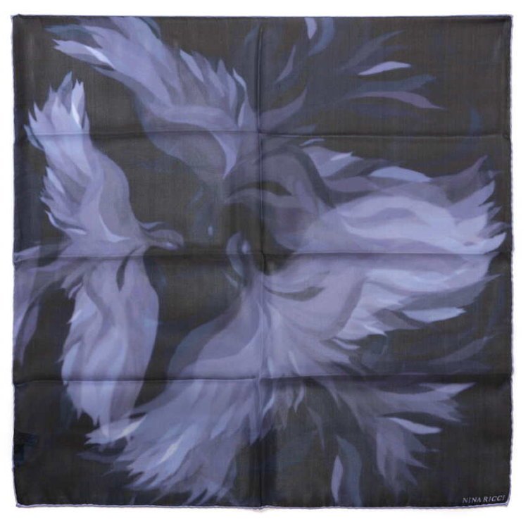 Шелковый воздушный платок шейный Nina Ricci 2464
