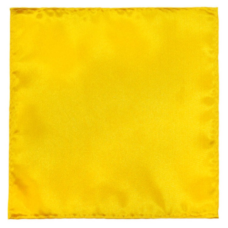 Глянцевый карманный платок в желтом цвете 833626