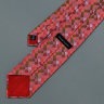 Шелковый галстук в коралловых тонах в мелкий ромб Christian Lacroix 837096
