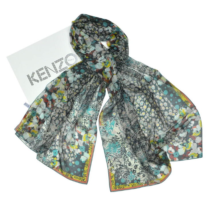 Палантин женский шелковый шифоновый Kenzo Homme 840465