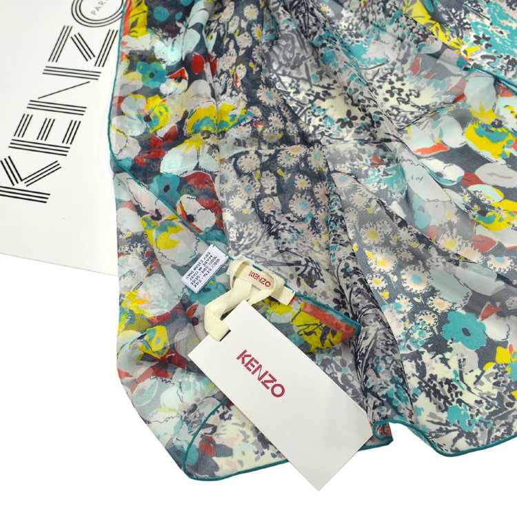 Палантин женский шелковый шифоновый Kenzo Homme 840465