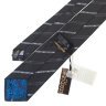 Темно-серый фактурный галстук в классическую полоску Roberto Cavalli 824648