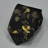 Стильный черный галстук с цветами Christian Lacroix 836476