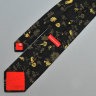 Стильный черный галстук с цветами Christian Lacroix 836476