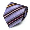 Сиреневый галстук в классическую полоску  Emilio Pucci 848650