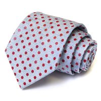 Светлый галстук в красный горошек Viktor Rolf 55650