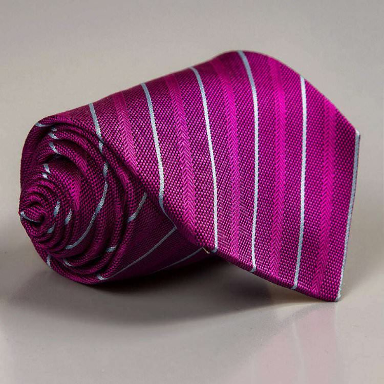 Стильный галстук фиолетового цвета Rene Lezard 102092