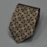 Галстук бронзового оттенка с геометрическим принтом Christian Lacroix 837131